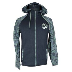 Colosseum Men's Full Zip Long Sleeve Sweater Jacket Small Camo Norte Dame